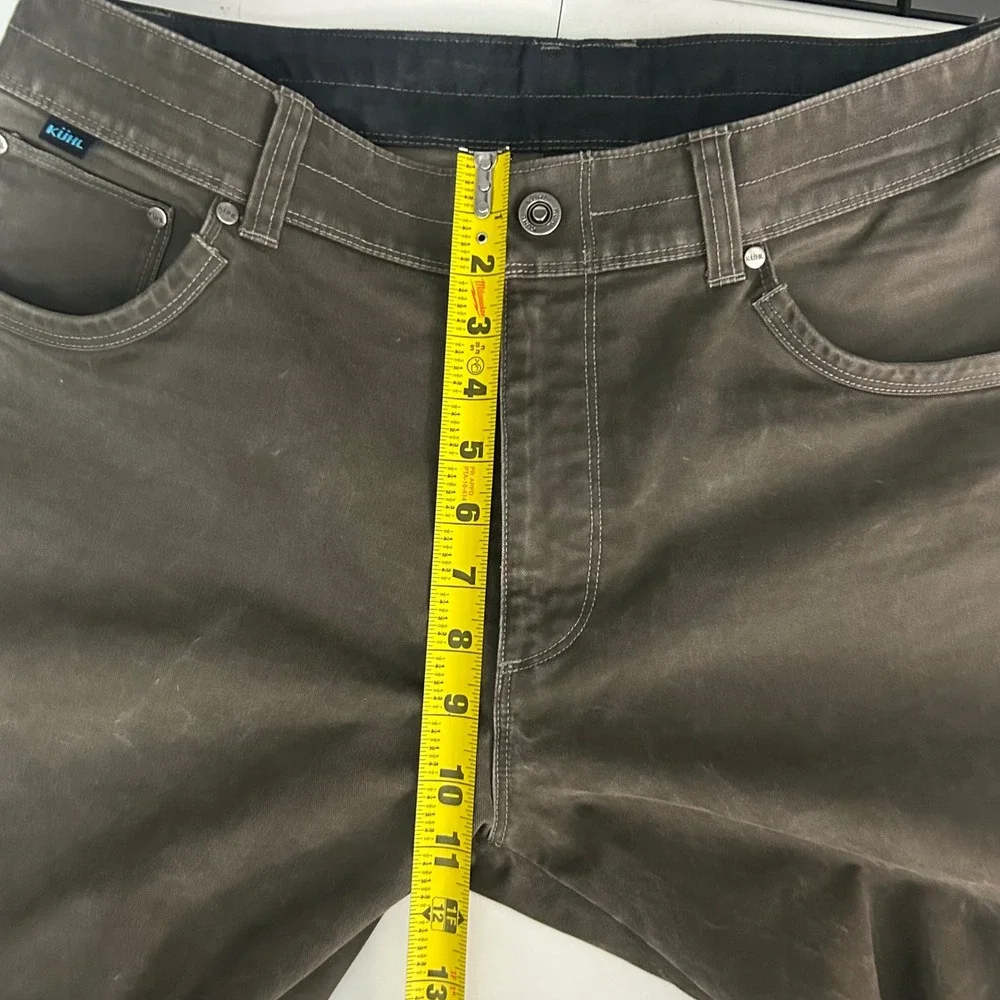 Kuhl Rydr Mens 34x34 Dark Brown Articulated Workwear Outdoor Hiking Pants